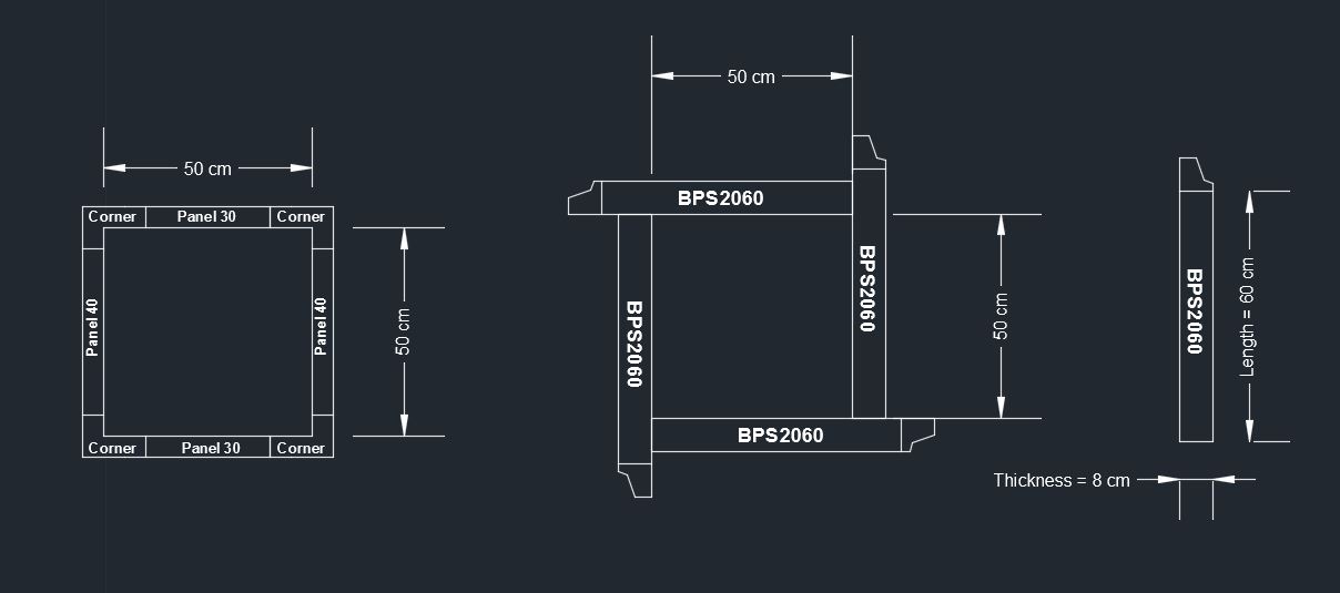 plastic column formwork adjustable plastic column formwork in different size