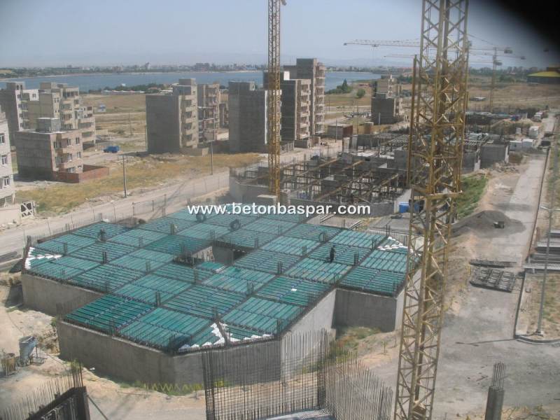 قالب لایت فرم اجرا شده در شهر اردبیل برای اجرای بدون بلوک یونولیت
