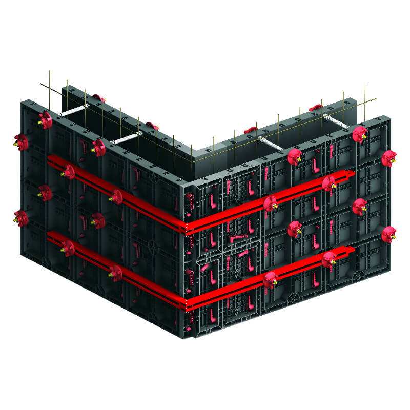 plastic formwork for shear wall ABS plastic formwork for shear wall, column, foundation and slab shuttering