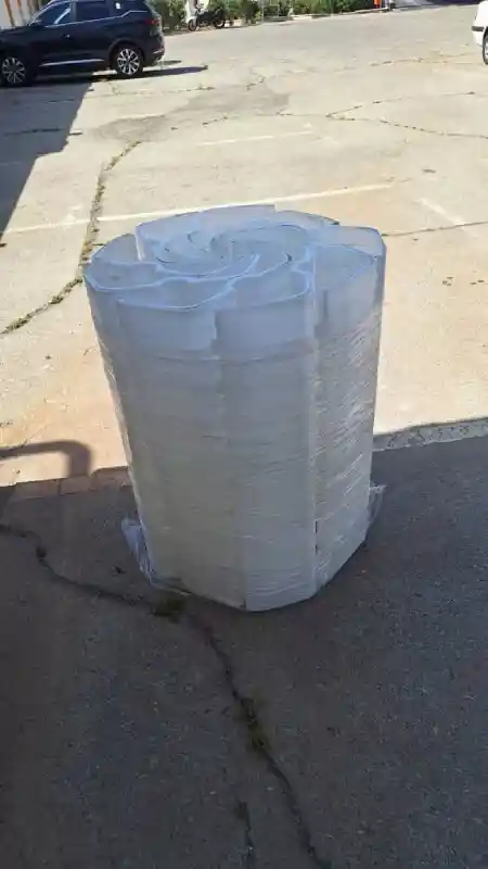 Light Form packaging before transfer 