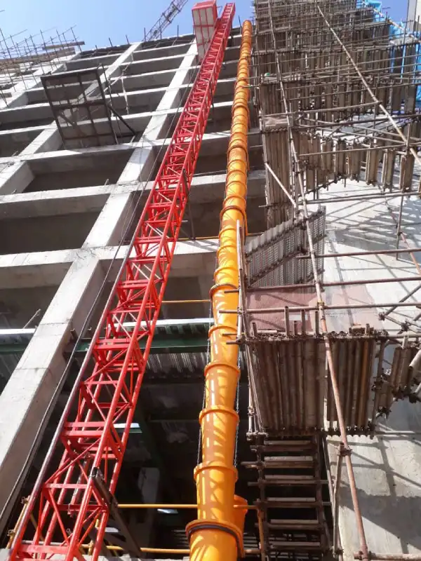Rubbish Chute for debris removal is placed in residential building